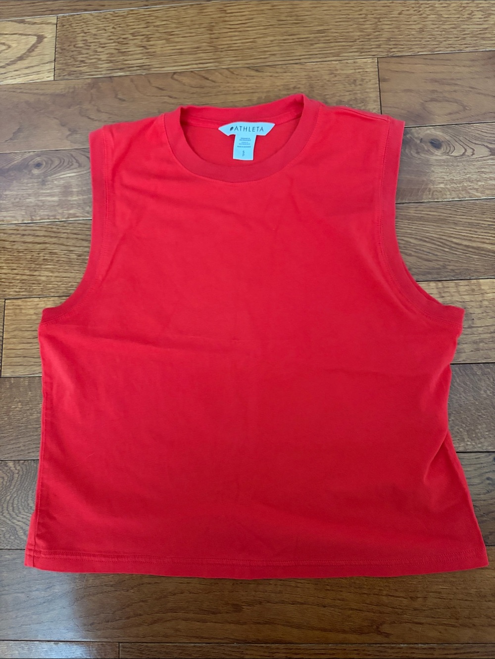 Athleta women’s Bright Red Muscle Tank Top
